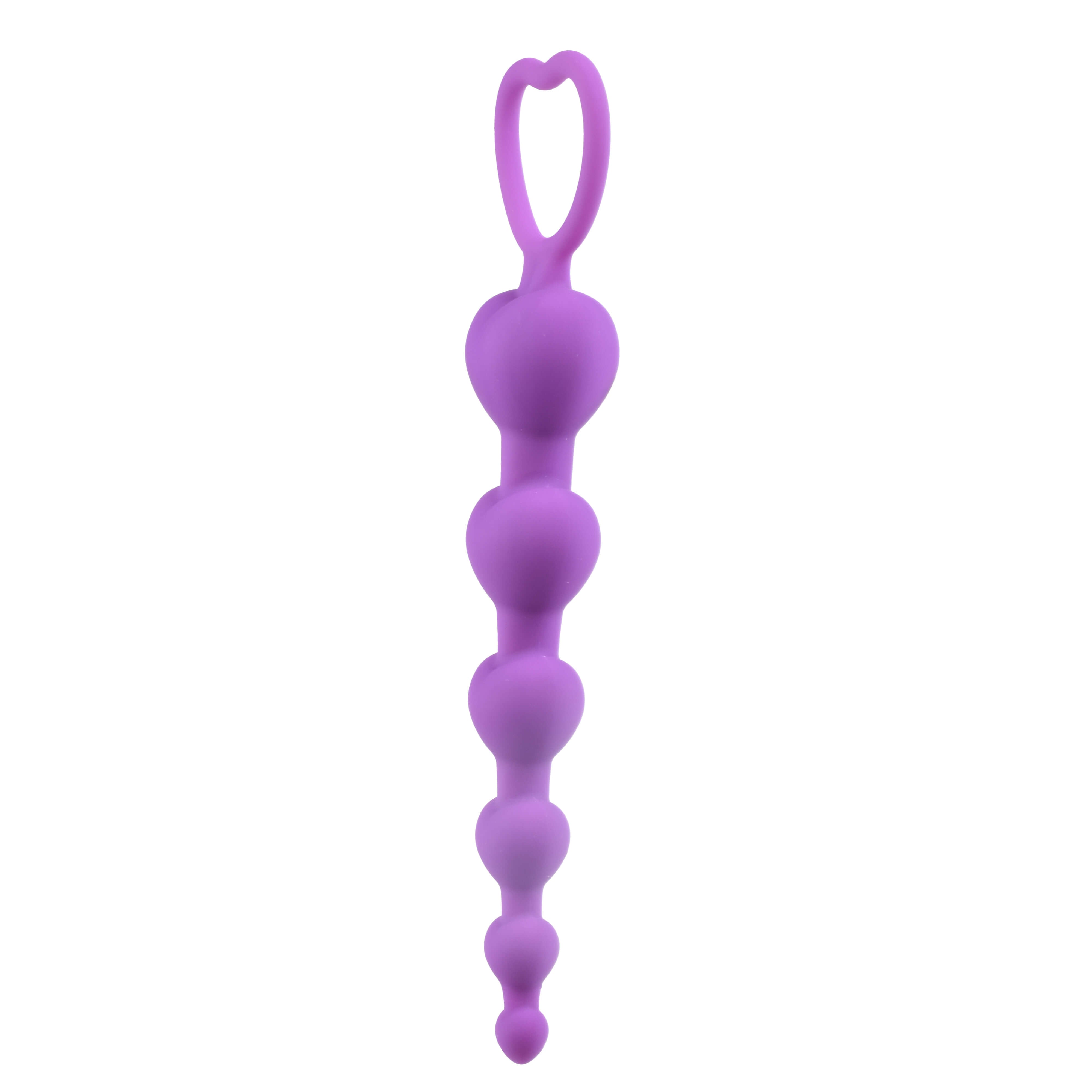 Purple Unique Silicone Anal Beads