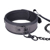 GREY LUXE COLLAR WITH LEASH