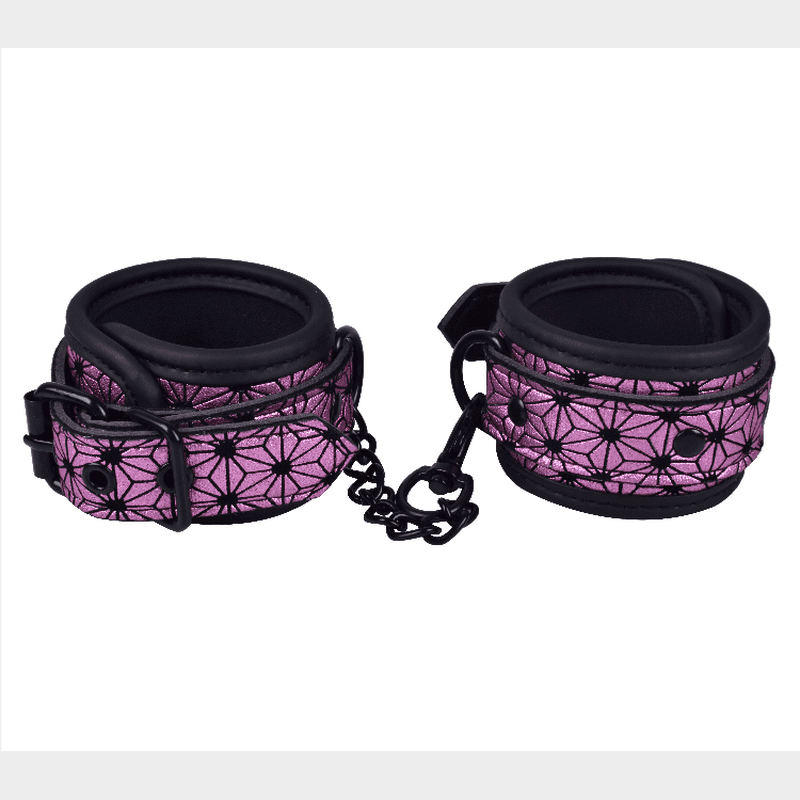PINK CELESTIAL WRIST CUFFS BDSM BONDAGE MANUFACTURER EROKAY