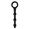 Black Handle Silicone Anal Beads