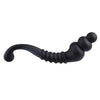 Black Curved Silicone Anal Beads