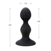 Black Two Bumbs Silicone Anal Plug