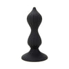 Black External Point Silicone Anal Plug