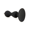 Black External Point Silicone Anal Plug