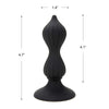 Black External Point Silicone Anal Plug