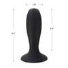 Erokay Black Silicone Anal Toy Butt Plug