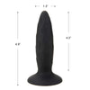 Erokay Black Patterned Silicone Butt Plug