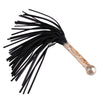 Pleasure Leather Whip with Glass Ball Tip