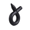 Black Liquid Silicone Confinement Cock Ring