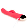 Speedy Silicone Rabbit Vibrator-Red