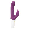 Rippled Silicone Rabbit Vibe-Purple