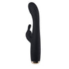 Jitters Silicone Rabbit Vibrator-Black
