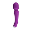 3 Vibrating speed Purple Silicone Wand Massager