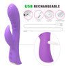 MK8604 RIPPLE PASSION SLIMLINE RABBIT VIBRATOR
